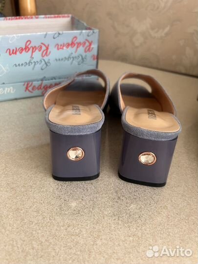 Шлепанцы женские 38 натуральная замша