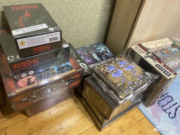 Настольные игры. Плотина, рыцарь маг, трикерион