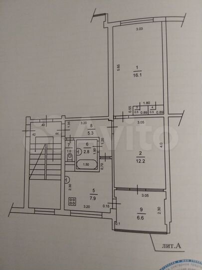 2-к. квартира, 48 м², 3/5 эт.