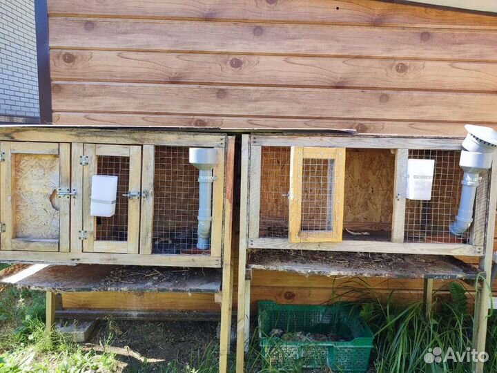 2 клетки для кроликов