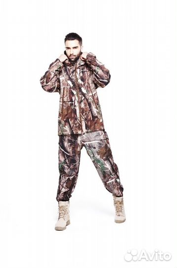 Демисезонный костюм TAD V 4,на флисе, камуфляж лес