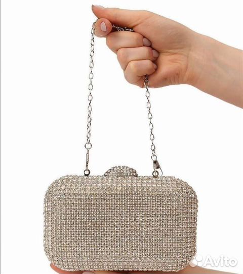 Клатч со стразами