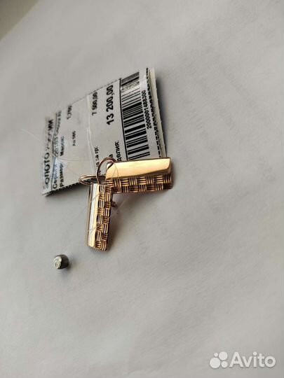 Серьги золото