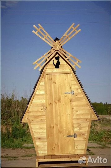 Дачный туалет деревянный с установкой кпг 503