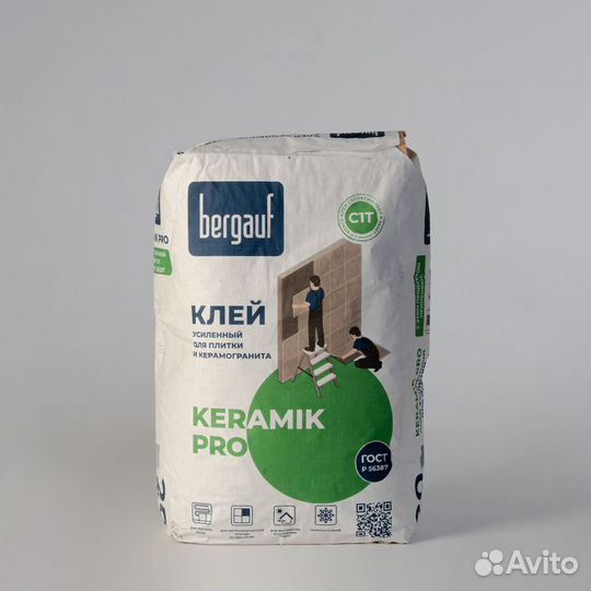 Клей для плитки/керамогранита Bergauf Keramik Pro