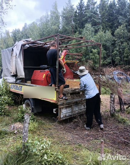 Измельчение, дробление веток