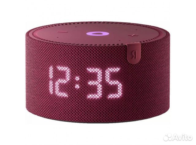 Яндекс.Станция Мини 2021 (с часами) Красная