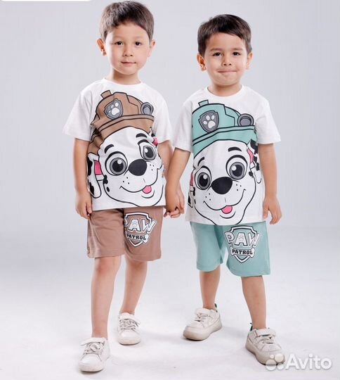 Летний костюм с шортами, 98-122