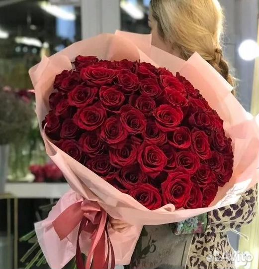 Цветы. Букет из 51 розы