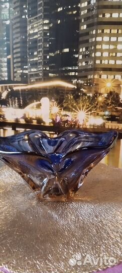 Вазы чешское цветное стекло