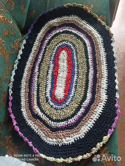 Вязанные коврики крючком