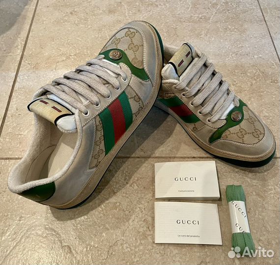 Оригинальные кроссовки Gucci Screener GG