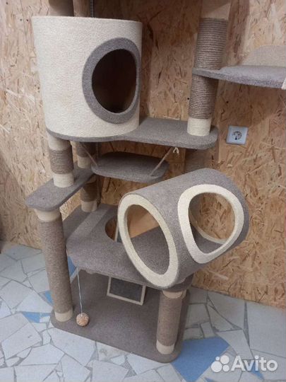 Комплекс, домик когтеточка для кошек, новый