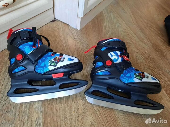 Коньки ледовые+сумка Nordway 