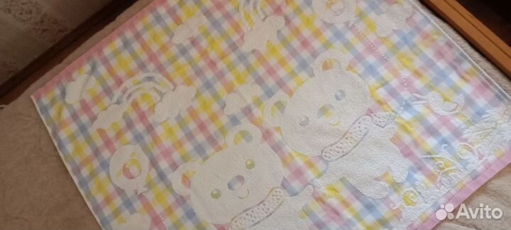 Махровый плед /полотенце 1м*1м Хлопок 100 Детский