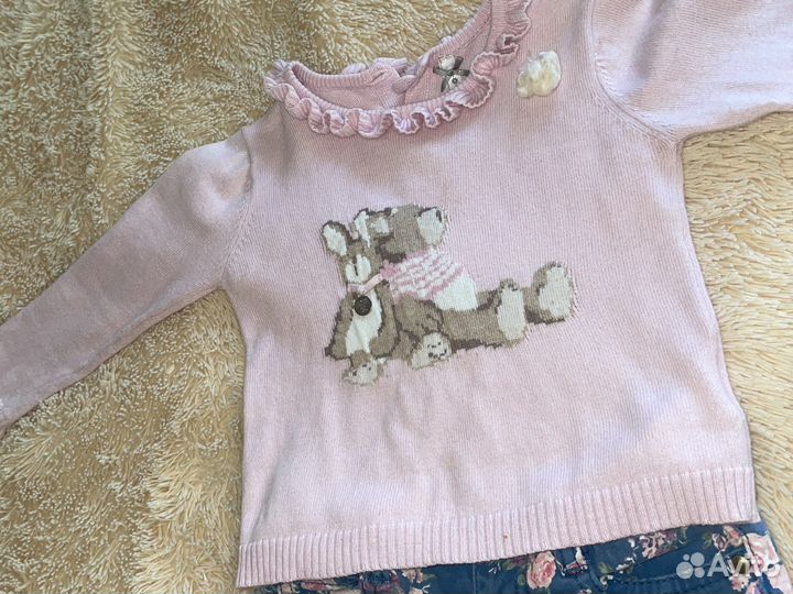 Кофта кашемир и брючки 1-1,5 года
