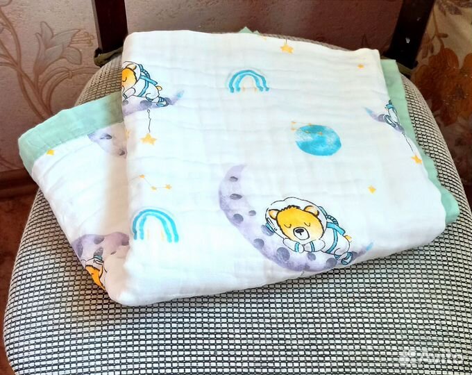 Муслиновый плед детский новый