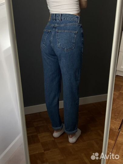 Джинсы pull and bear mom 34