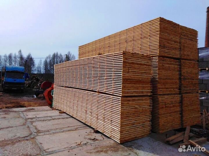 Пиленая доска 50х100х6000мм, сосна, от производите