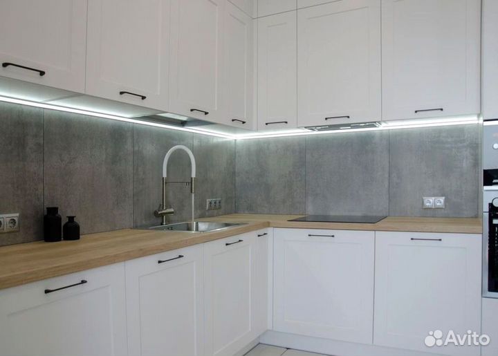 Кухонный гарнитур угловой в потолок на заказ