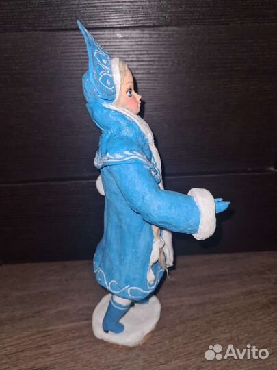 Снегурочка из ваты (под елку)