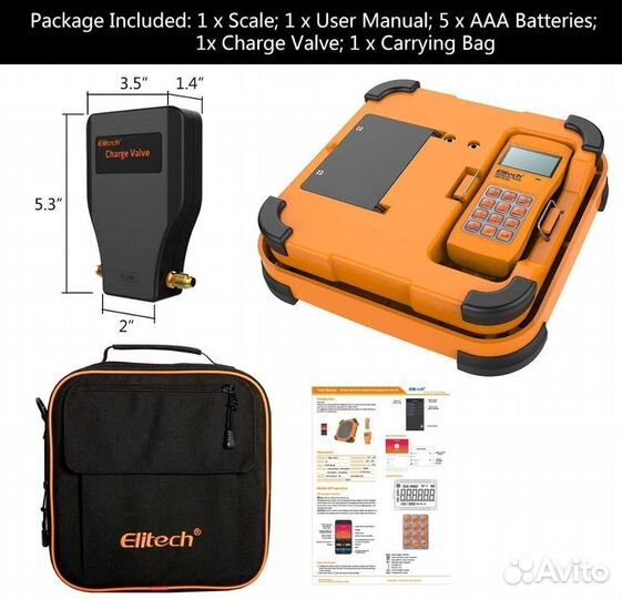 Весы для заправки фреона Elitech LMC-310A