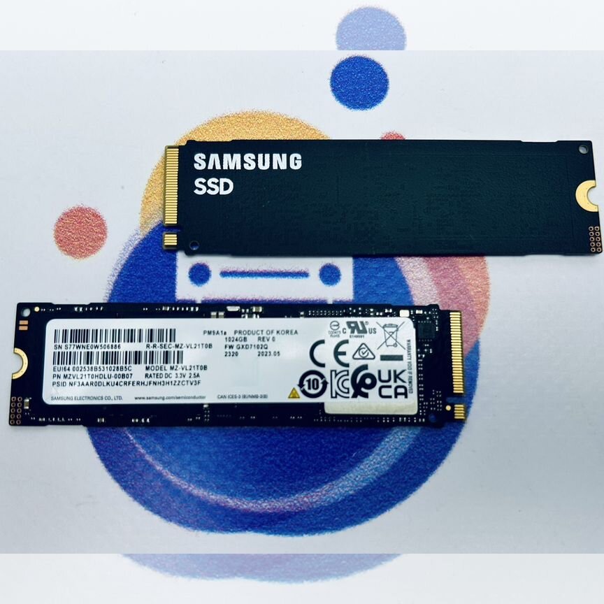 [PM9A1A] Диск Ssd Samsung 1024gb M.2 Nvme Pm9a1a