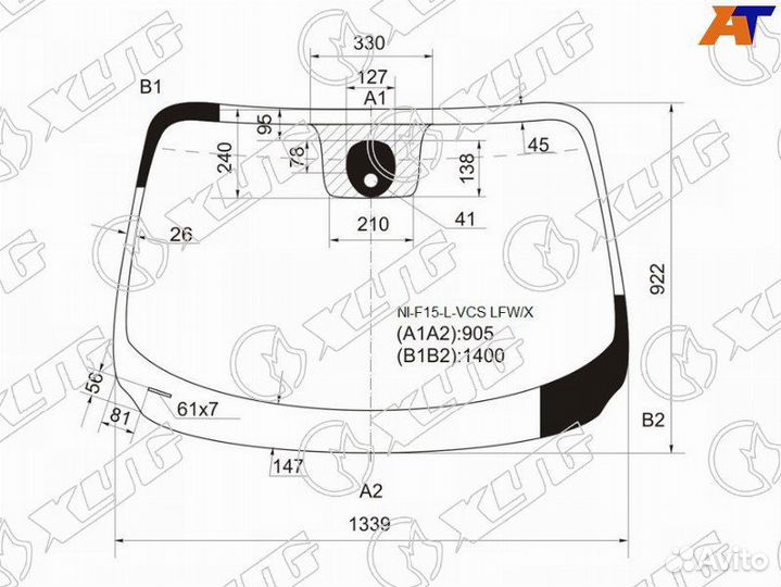 Лобовое стекло на Nissan Juke F15 10-19г