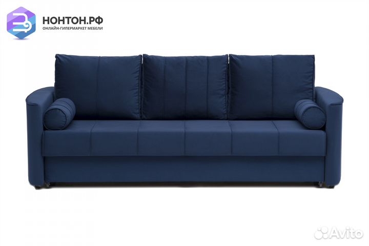 Диван еврокнижка Колибри 3-х местный темно-синий