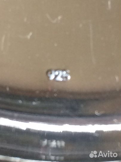 Блюдце серебрянное