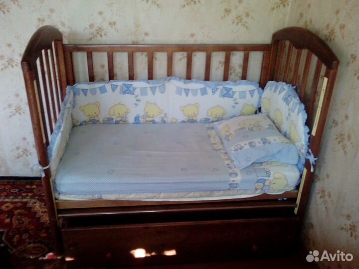 Комплект белья + бортики + балдахин