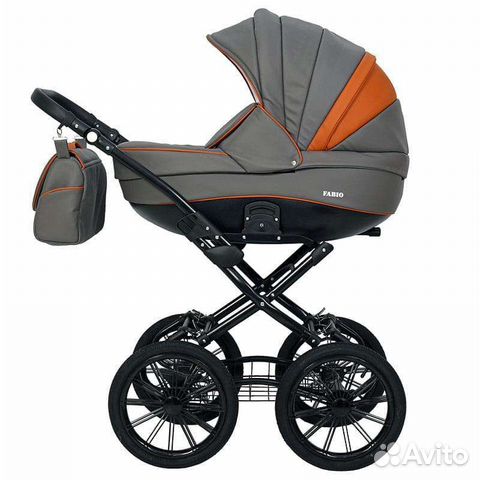 Коляска 2 в 1 эко кожа