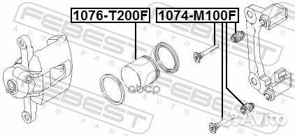 Втулка направляющая суппорта тормозного передне