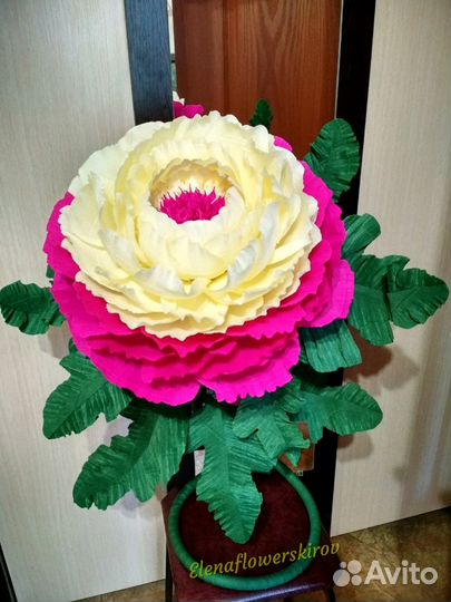 Цветы из гофрированной бумаги