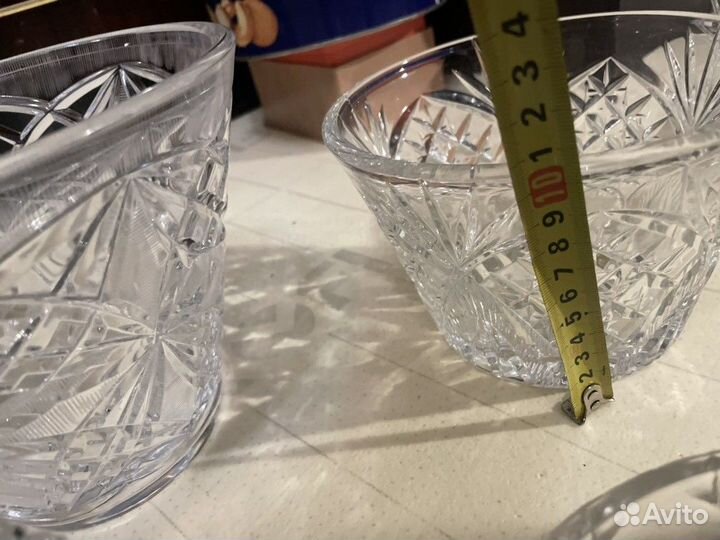 Хорошая посуда СССР салатники хрусталь