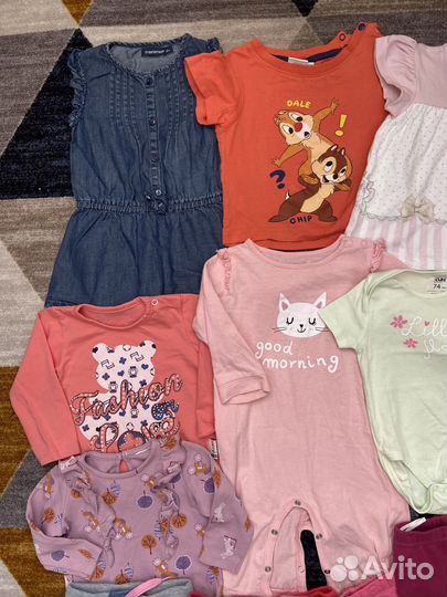 Одежда пакетом 68/74/80 на девочку