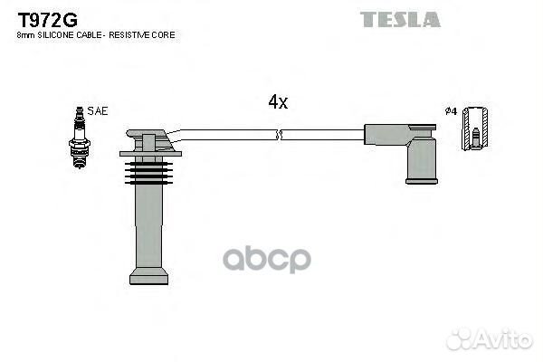 T972G-TSL к-кт проводов Ford Fiesta/Focus, Maz