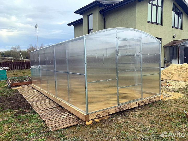 Теплица прямостенная люкс 3х4 м