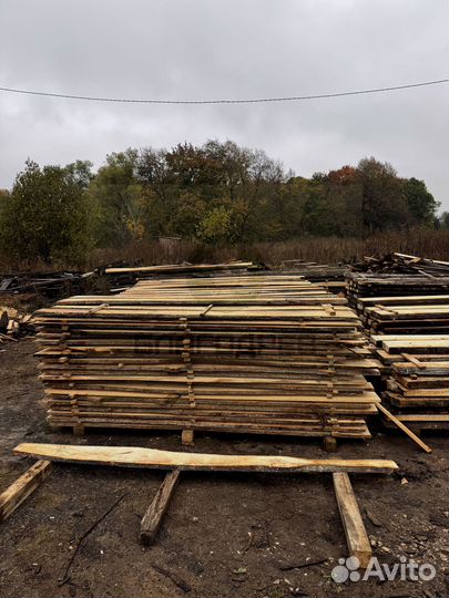 Необрезная доска липа 3 сорт термо