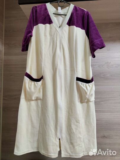 Халат велюровый, размер 46,50,52