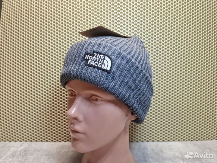 Шапка The North Face серого цвета