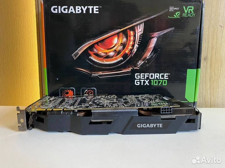 Видеокарта GTX 1070 windforce 8GB гарантия