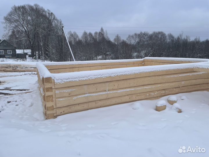 Сруб бани 6*4