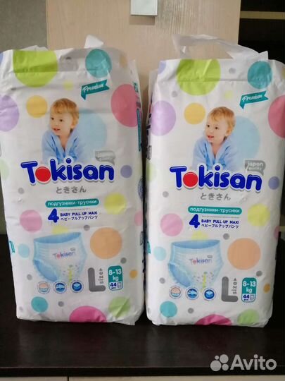 Подгузники-трусики Tokisan Premium L