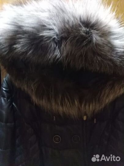 Женское пальто кожаное
