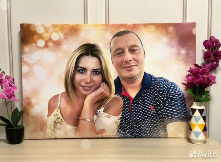 Портрет по фото 60на80 см