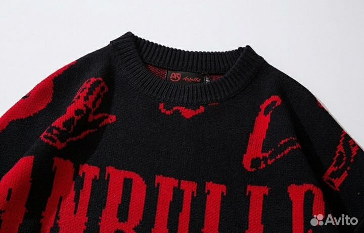 Свитер Anbullet Black Red