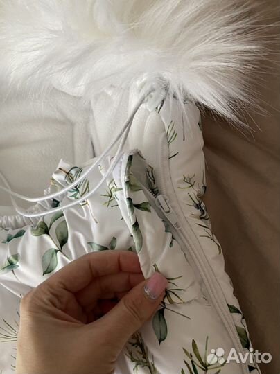 Зимний кокон конверт 0-3