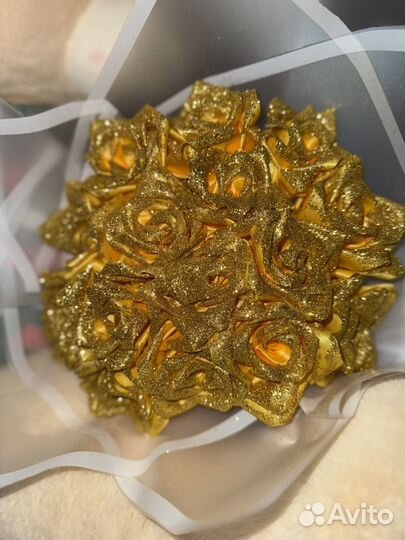 Букет из атласных лент