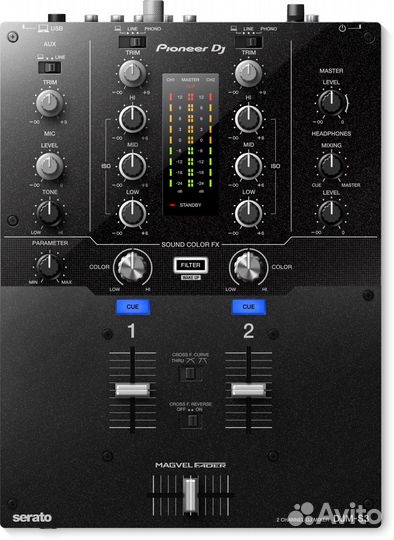 2-канальный микшер для Serato DJ Pro Pioneer DJM